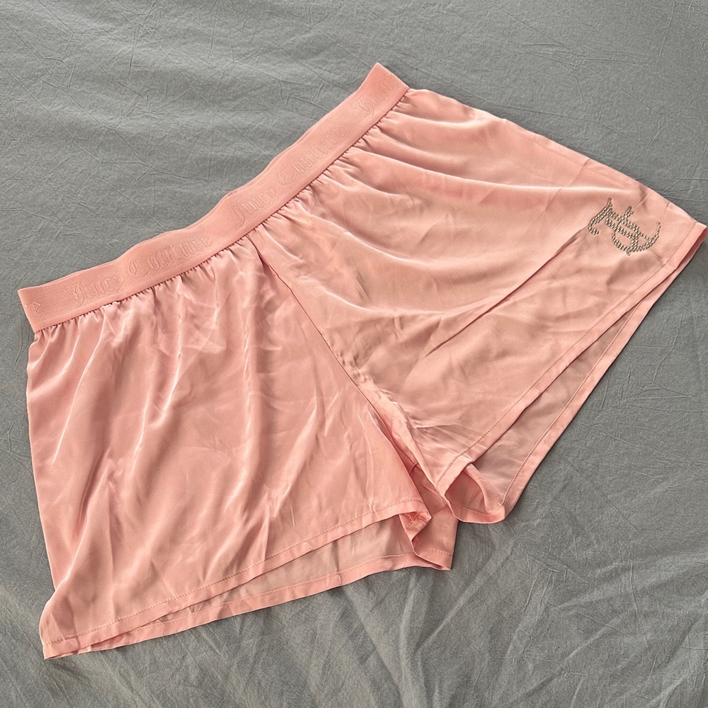 Juicy Couture Pink Satin Sleep Shorts